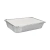 Merkloos Aluminium bak + deksel 21 x 15 x 4 cm (25 stuks) Hot