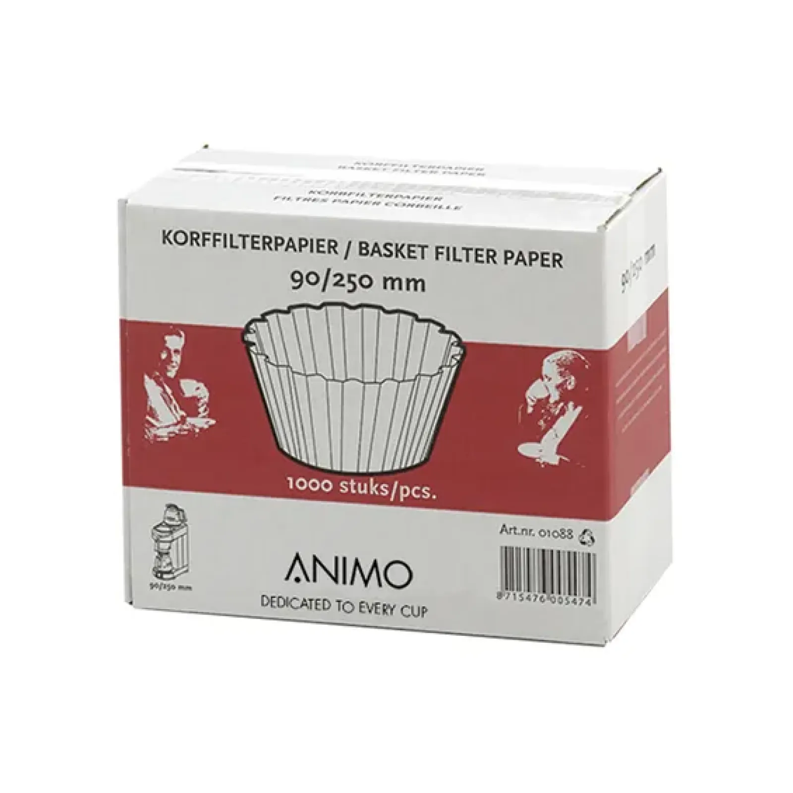 Animo Korffilterpapier 90/250 mm (1000 stuks) Sale