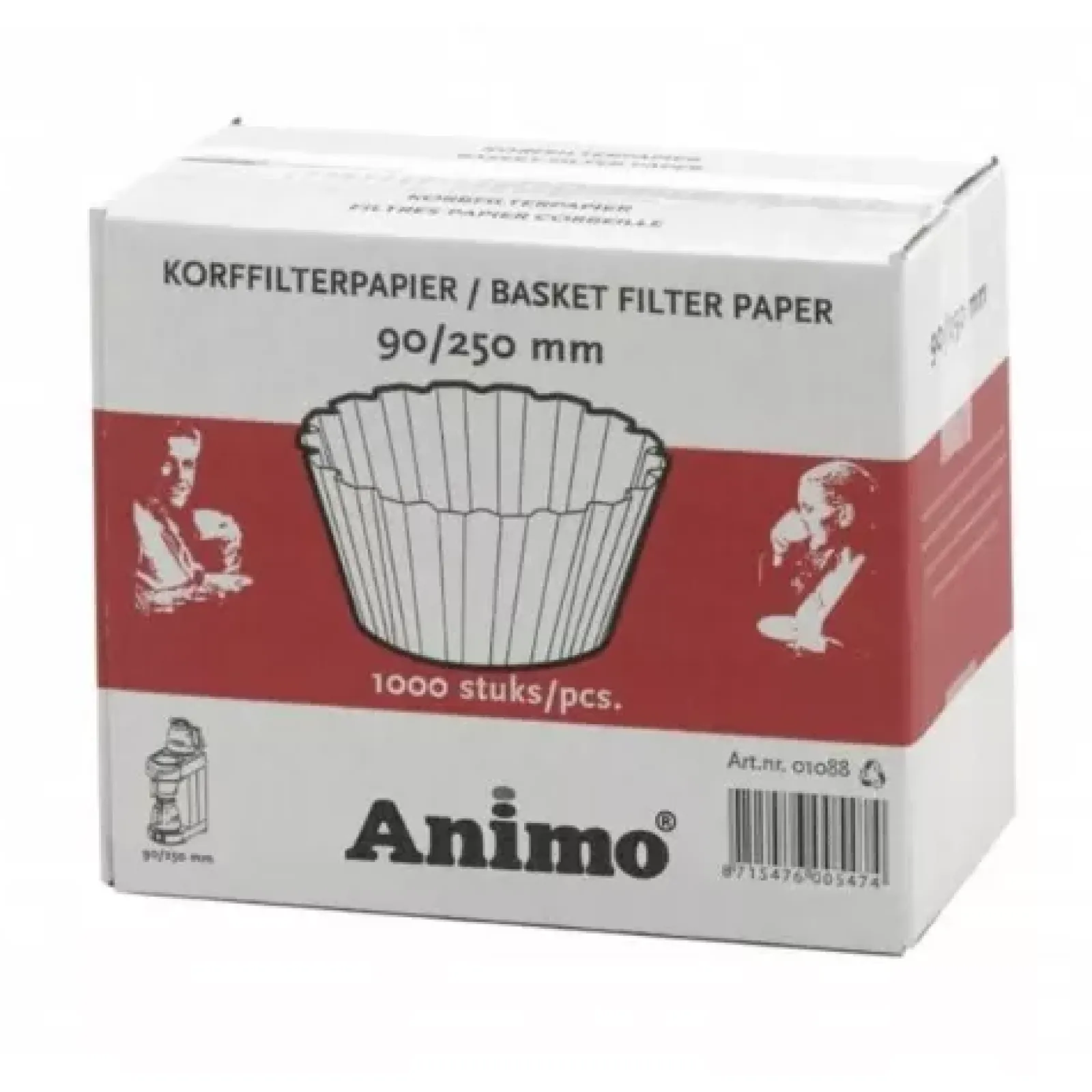 Animo Korffilterpapier 90/250 mm (1000 stuks) Sale
