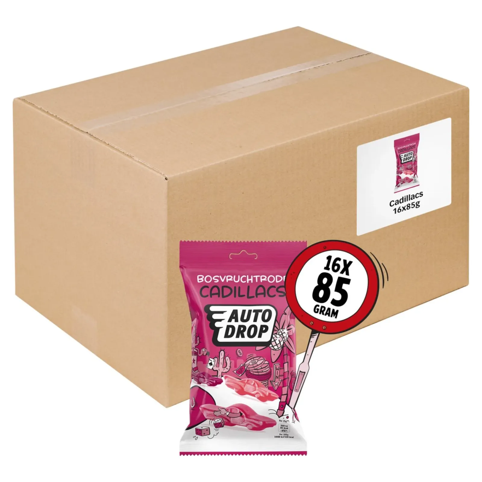 Autodrop Snackpack Cadillacs (16x 85gr) New