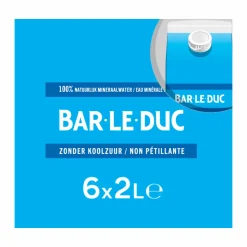 Bar le duc Natuurlijk Mineraalwater Koolzuurvrij (6 x 2 liter) New