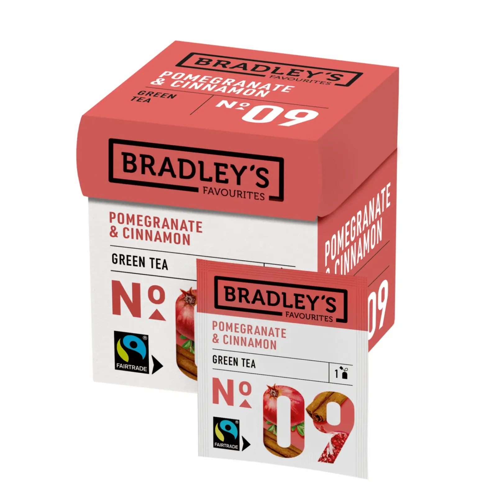 Bradley's Bradley’s Favourites Green Tea Pomegranate Cinnamon No. 09 (72x 1,75g) Sale