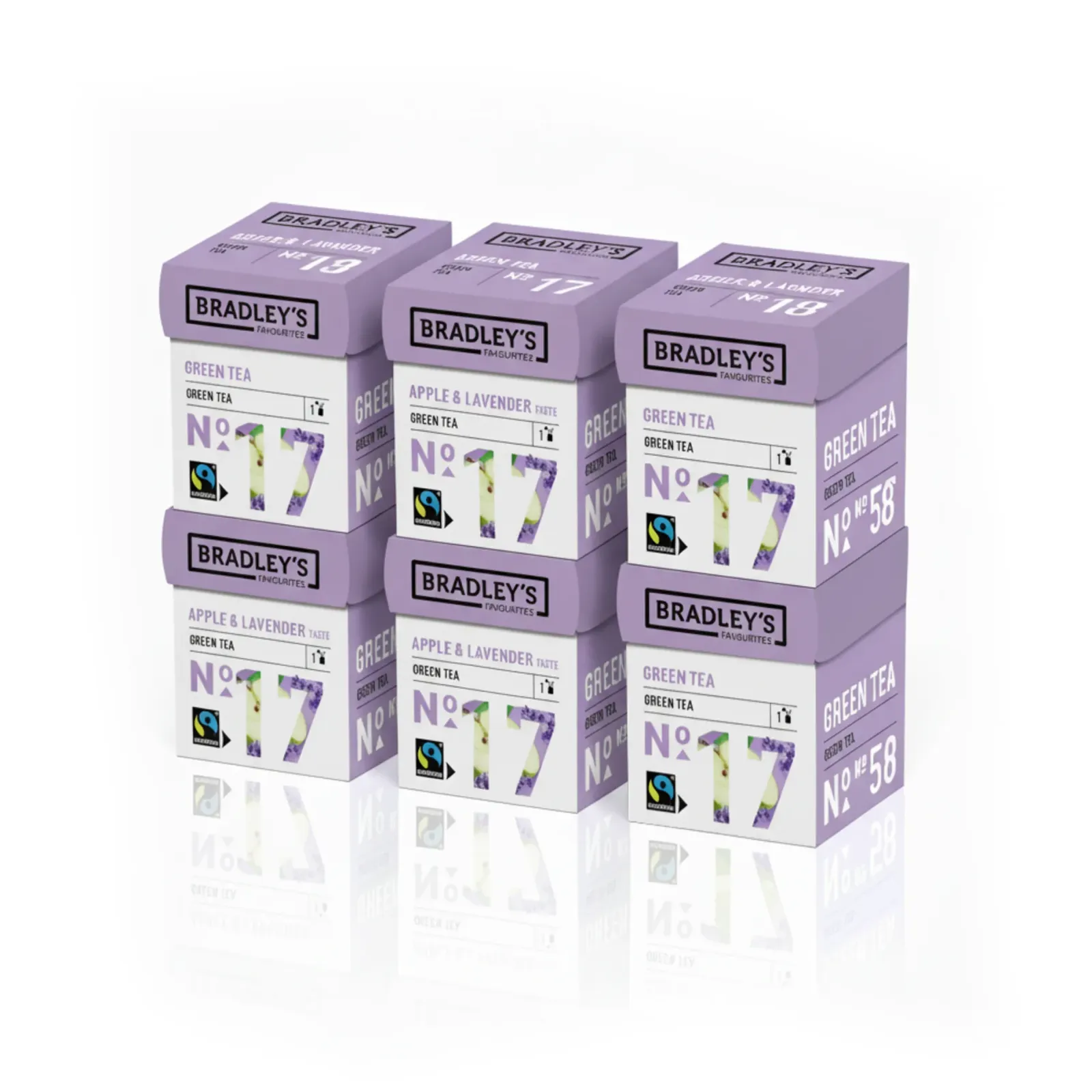 Bradley's Bradley’s Favourites Green Tea Apple Lavender No. 17 (72x 1,75g) Best