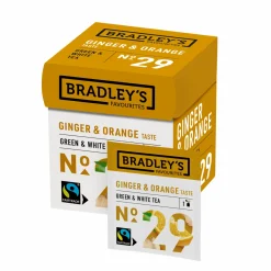 Bradley's Bradley’s Favourites Green/White Tea Ginger & Orange No. 29 (72x 1.75g) New