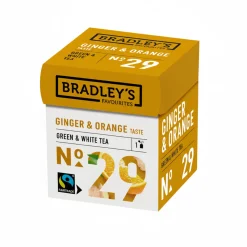 Bradley's Bradley’s Favourites Green/White Tea Ginger & Orange No. 29 (72x 1.75g) New