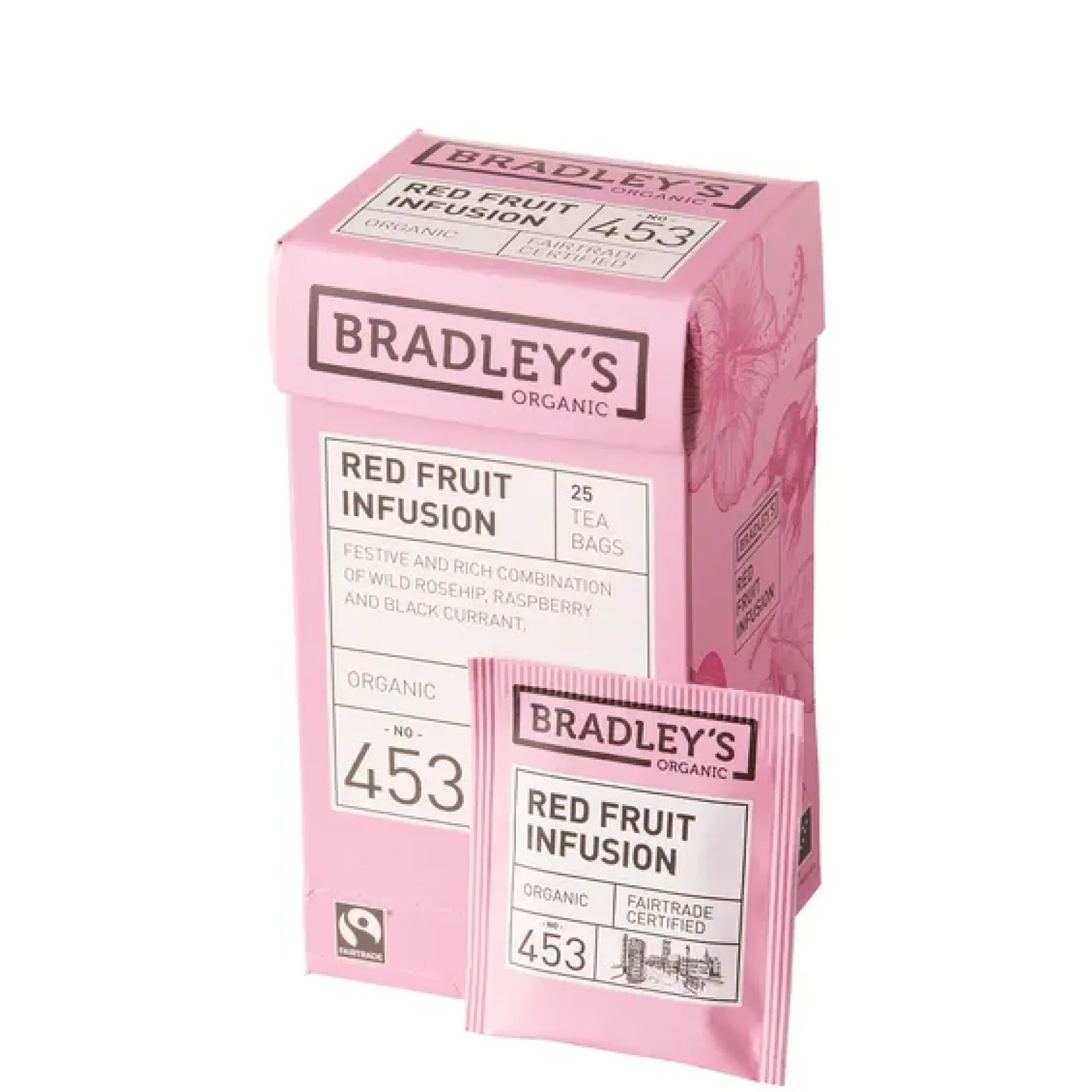 Bradley's Bradley’s Organic Red Fruit Infusion N.453 (4×25 stuks) Hot