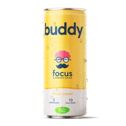 Buddy Ginger Lemon Bio Blikje (12x 250ml) New