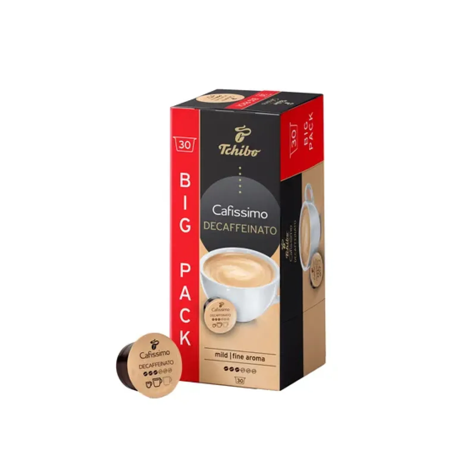 Tchibo Cafissimo Decaffeinato Pak (4x 30 stuks) Hot