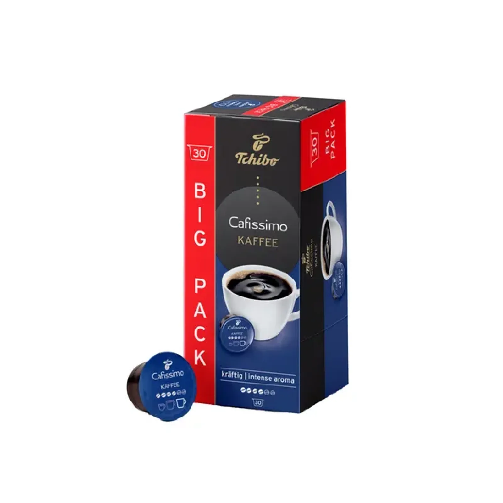 Tchibo Cafissimo Kaffee Kräftig Pak (4x 30 stuks) Hot