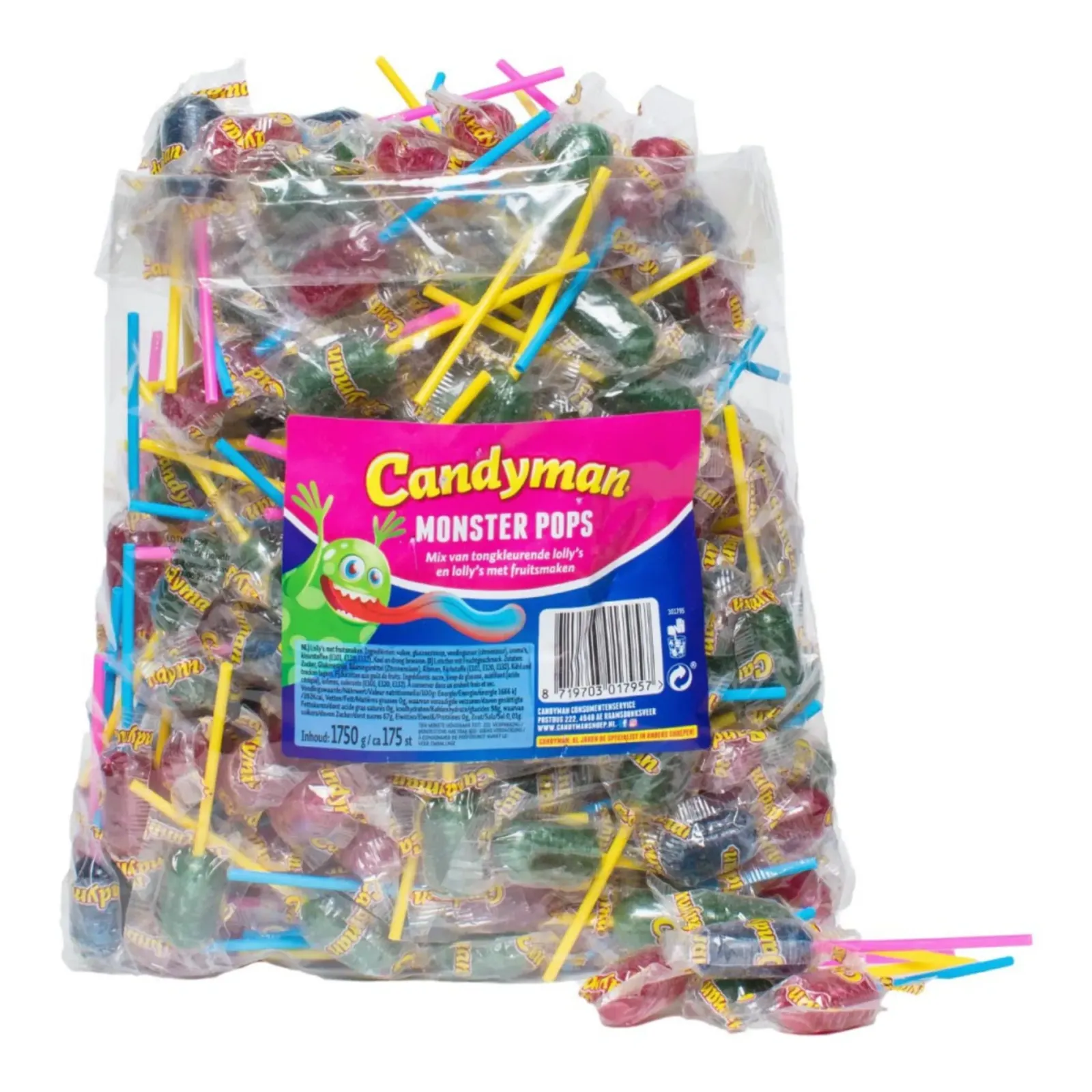 Candyman Monster Pops (175 stuks) Hot