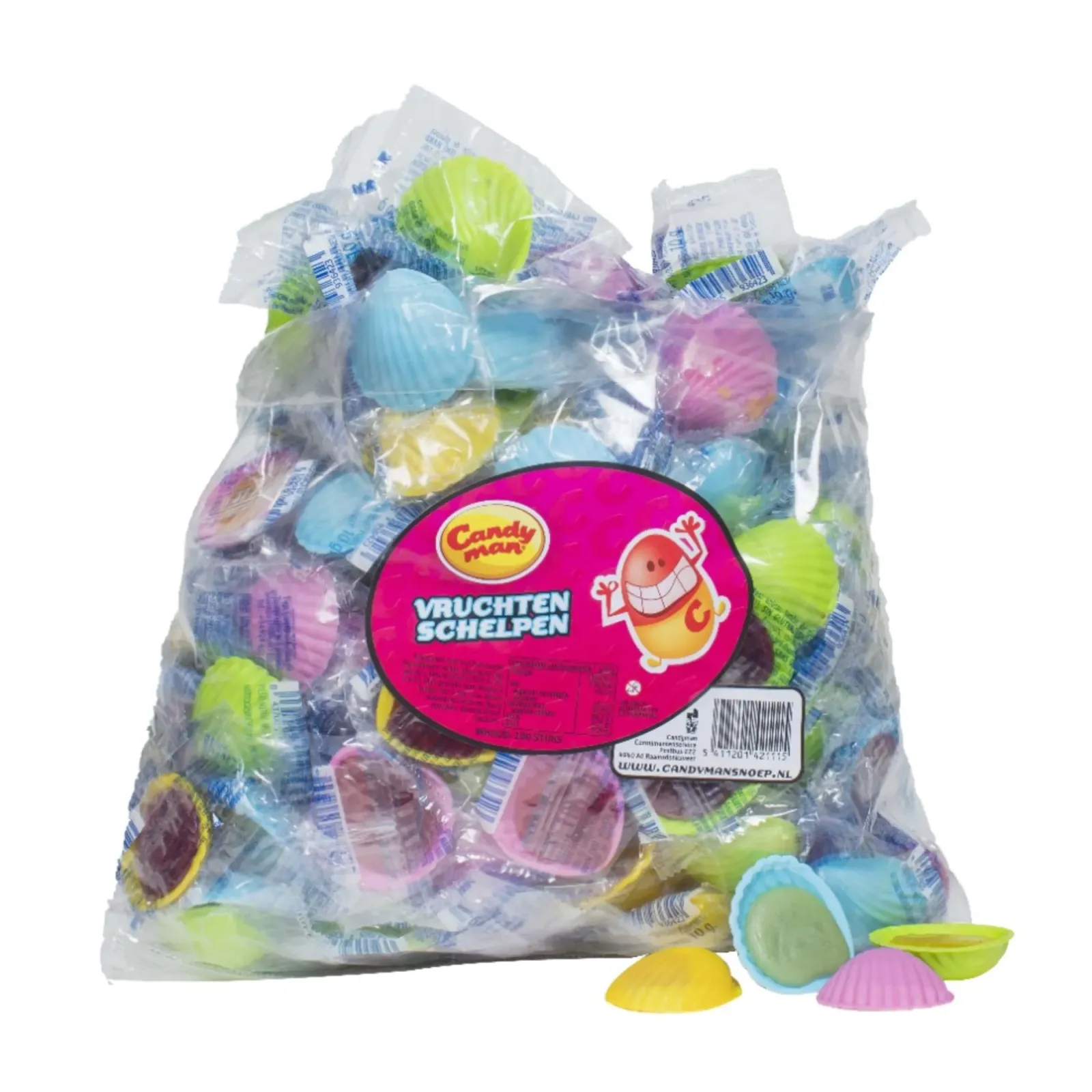 Candyman Vruchtenschelpen (100 stuks) Best