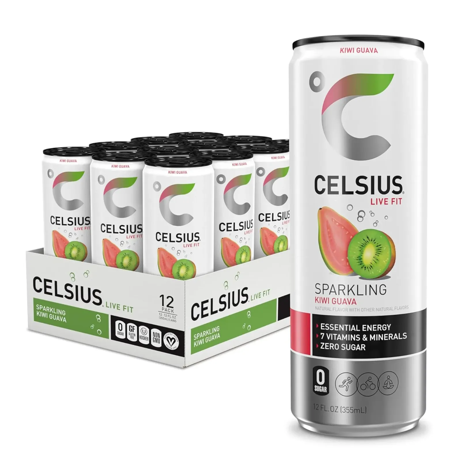 Celsius Kiwi Guava blik (12x 250ml) Sale