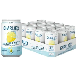 Charlie's Charlie’s Organics sparkling water lemon bio blik (12x 33cl) Hot