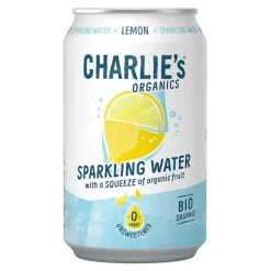 Charlie's Charlie’s Organics sparkling water lemon bio blik (12x 33cl) Hot
