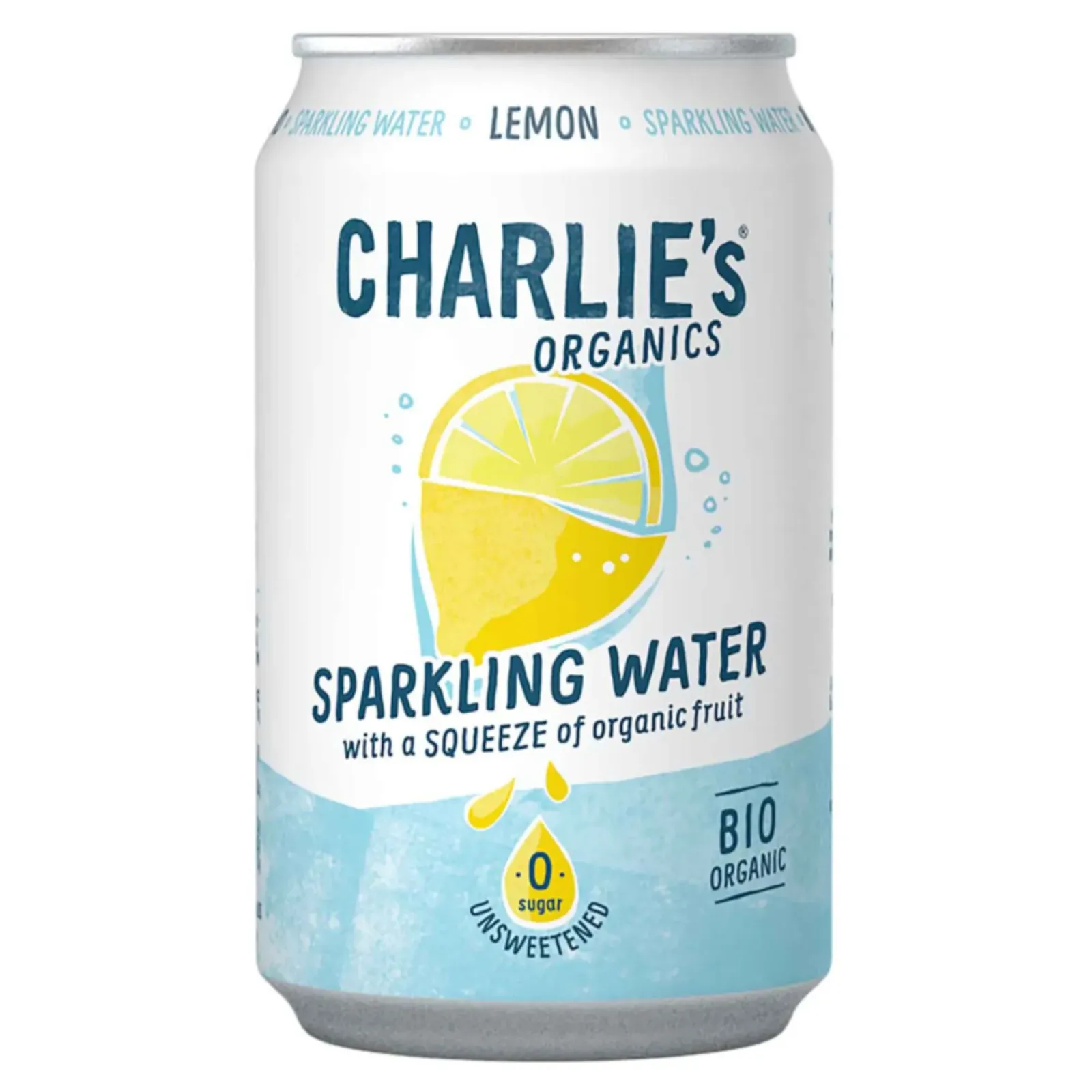 Charlie's Charlie’s Organics sparkling water lemon bio blik (12x 33cl) Hot