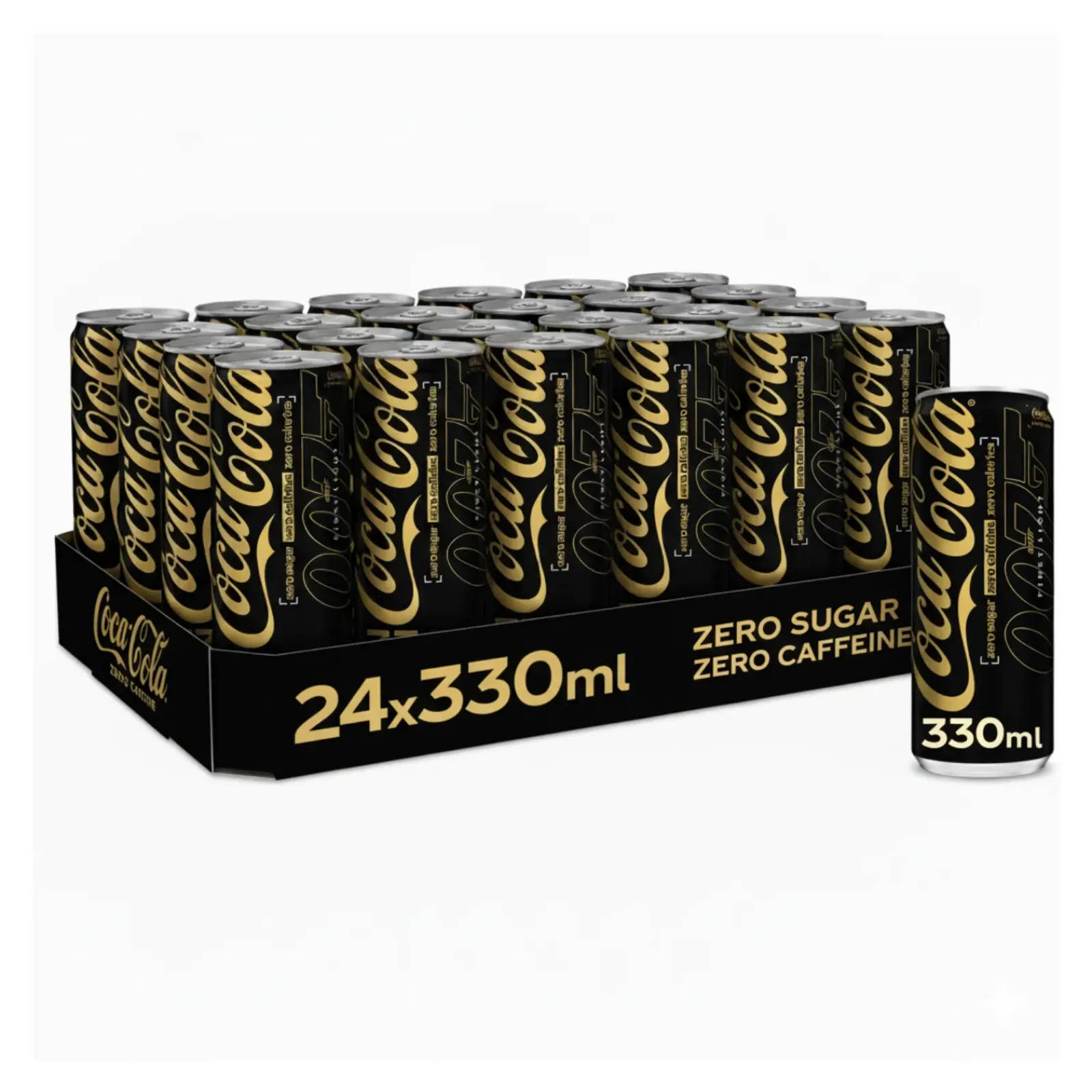 Coca-Cola Coca Cola Zero Sugar Zero Caffeine Blik (24×33 cl) Hot