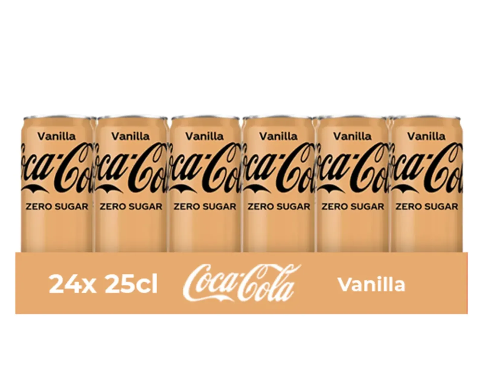 Coca-Cola Zero Vanilla Blik (24x 25cl) Hot