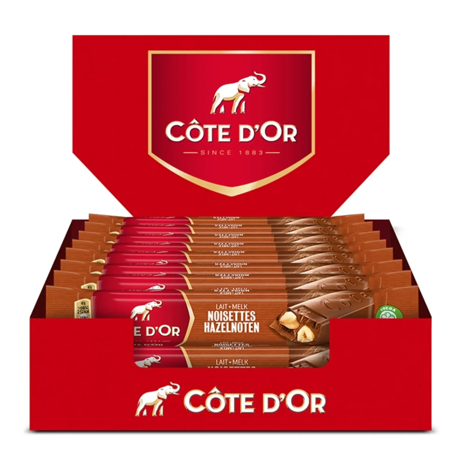 Cote d'or Cote D’or Reep Melk Hazelnoten (32x 45gr)