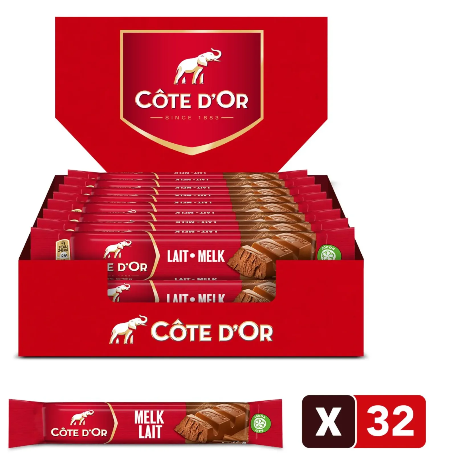 Cote d'or Cote D’or Reep Melk (32x 47gr) Outlet