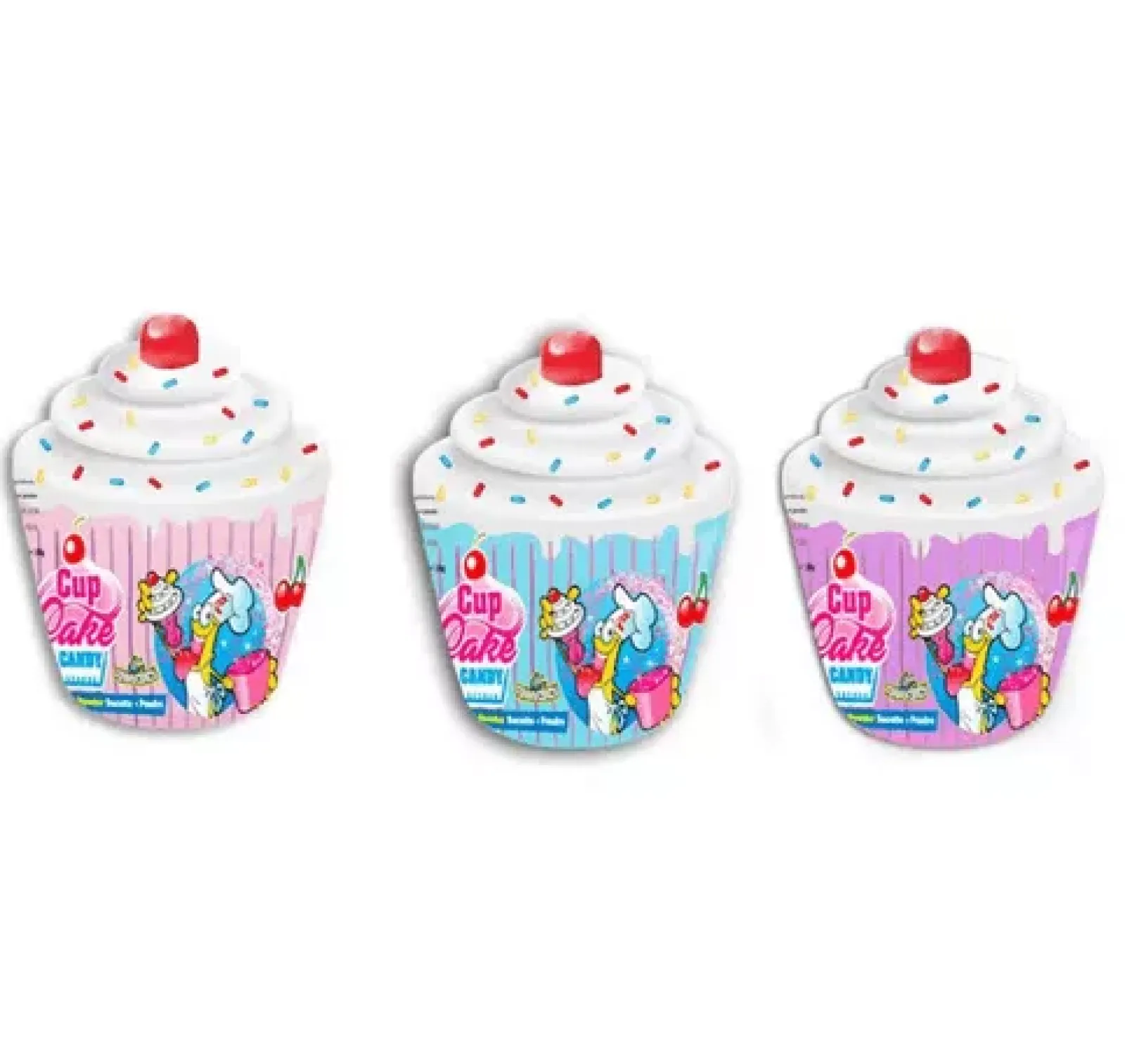 Funny Candy Cupcake Dip + Lick (12x 40gr) New