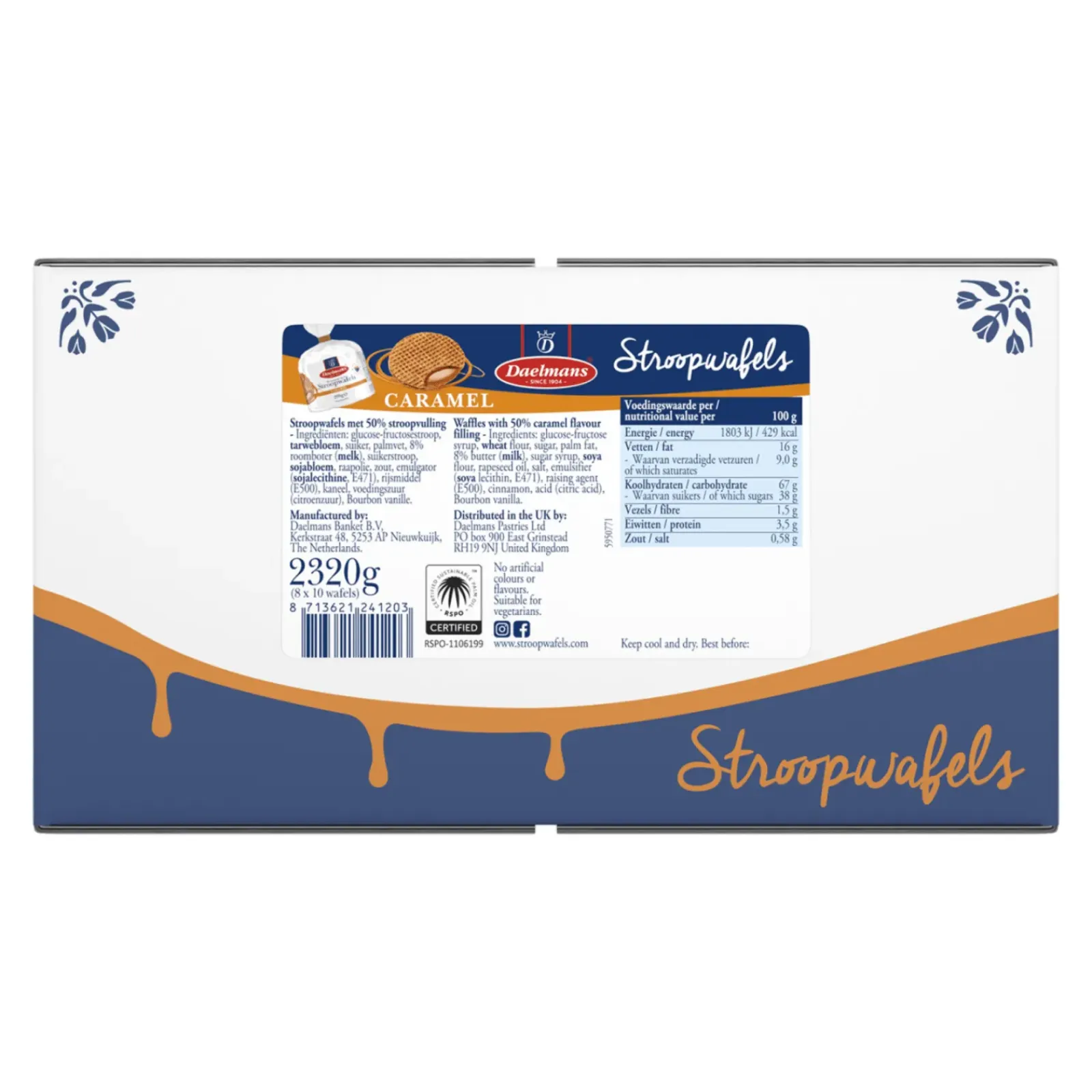 Daelmans Stroopwafels Caramel Toefzak (8x 290gr) Outlet