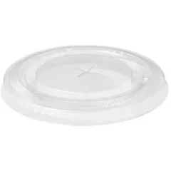 Merkloos Deksel apet helder 95mm vlak met kruisgat (50 stuks) Discount