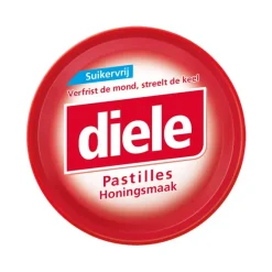 Diele Pastilles Honing Suikervrij Blikje (10x 50gr)