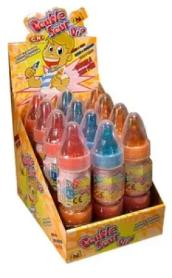 Funny Candy Double Sour Dip (12 stuks) New