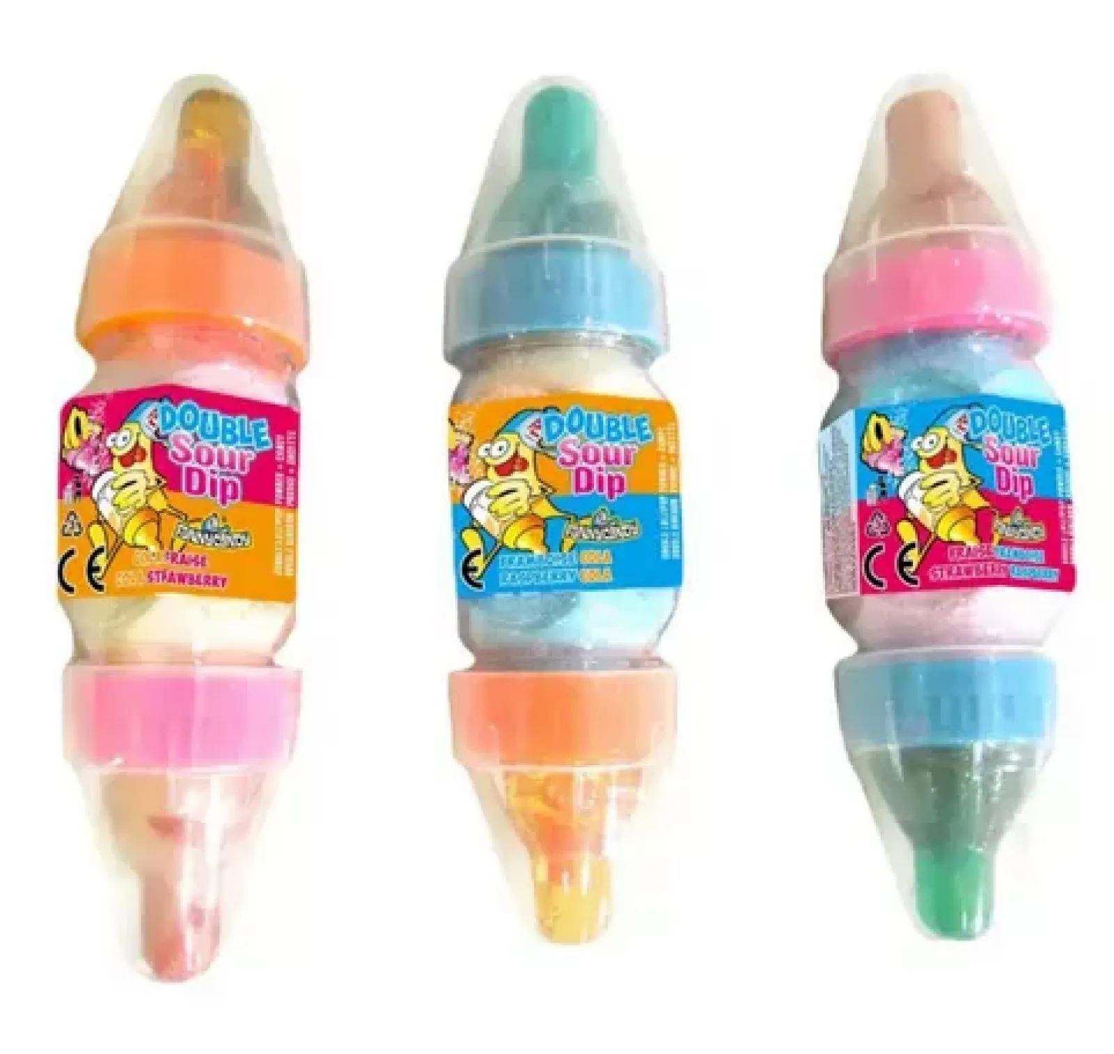 Funny Candy Double Sour Dip (12 stuks) New