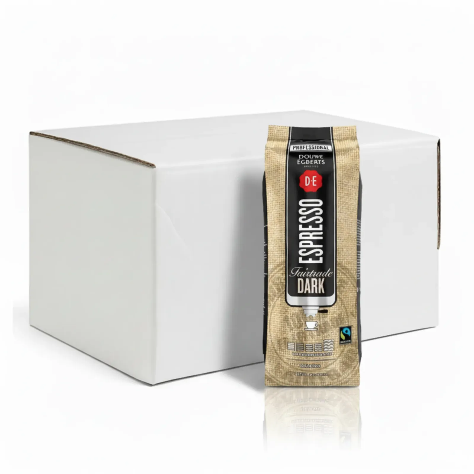Douwe Egberts Espresso Bonen Fairtrade Dark (6x 1kg) Best
