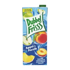DubbelFrisss Appel & Perzik Pak (8x 1,5 liter) Sale