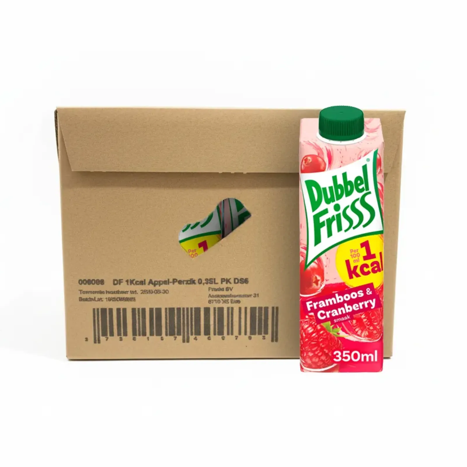 DubbelFrisss 1Kcal Framboos Cranberry (8x 350ml) Online