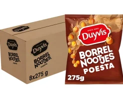 Duyvis Borrelnootjes Poesta (8x 275gr) New