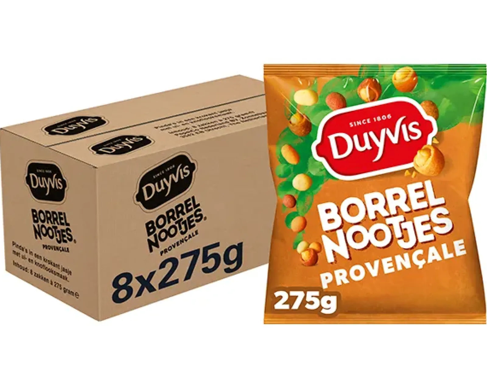 Duyvis Borrelnootjes Provençale (8x 275gr) Hot