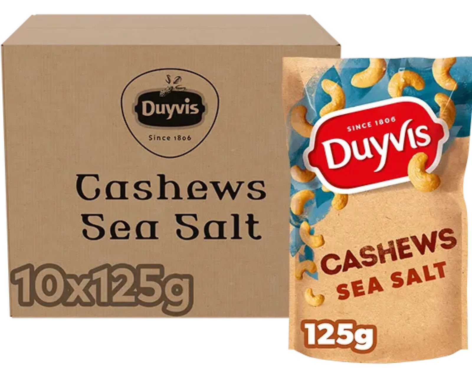 Duyvis Cashews Sea Salt (10x 125gr)