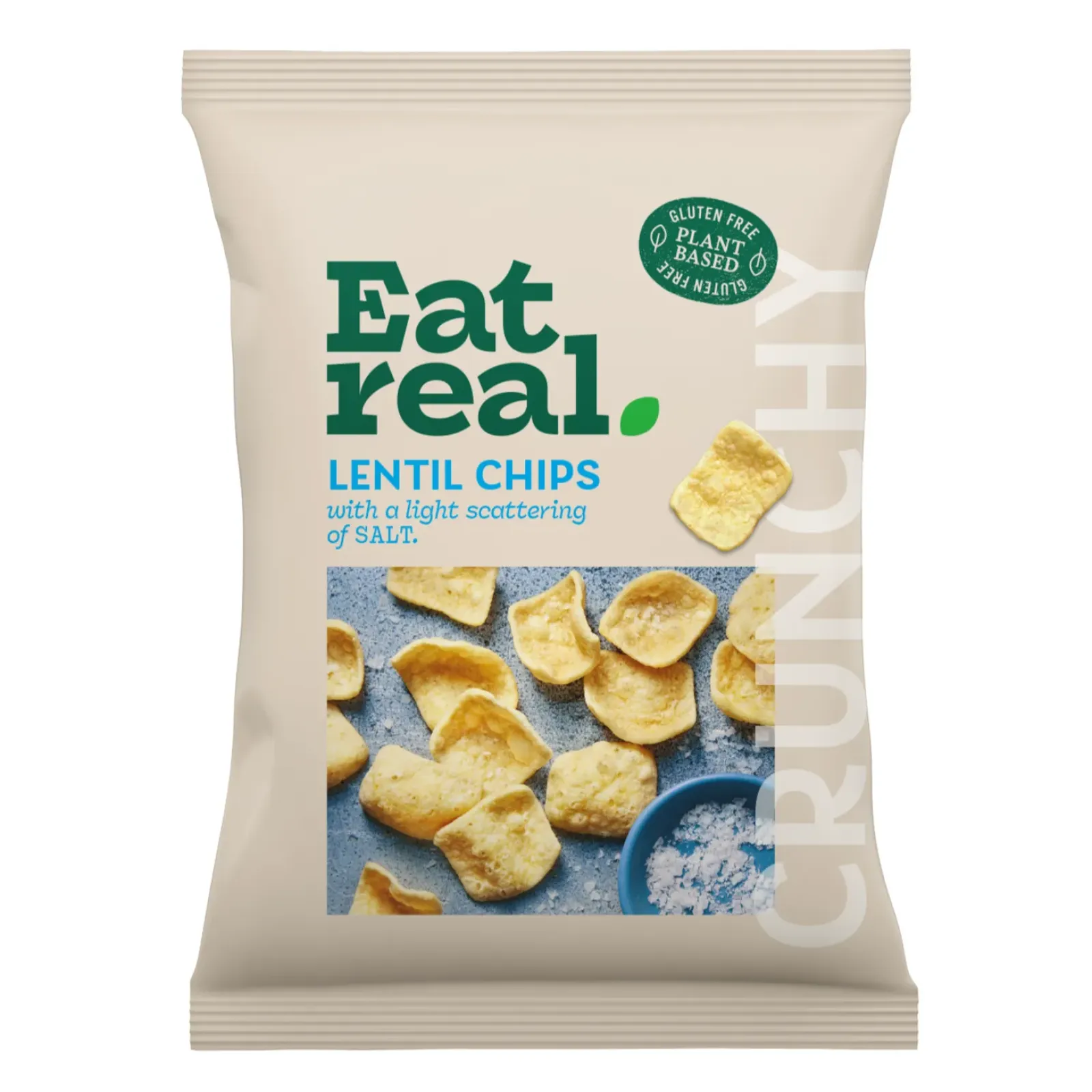 Eat Real Salted Lentil Chips (10X 95gr) New