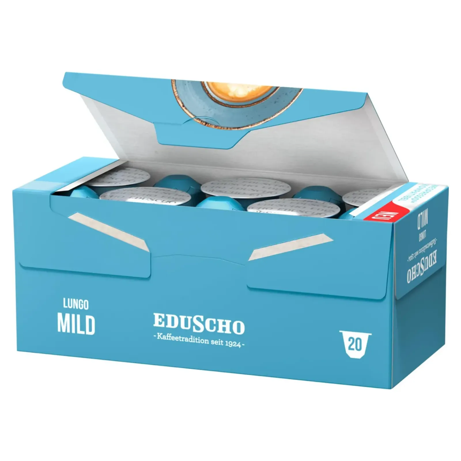 Eduscho Edu Lungo Mild Cups (5x 20 cups) Hot