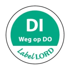 Daymark Etiket ‘Dinsdag Weg Op Donderdag’ (500 stuks) Hot