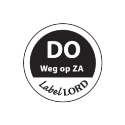 Daymark Etiket ‘Donderdag Weg Op Zaterdag’ (500 stuks)