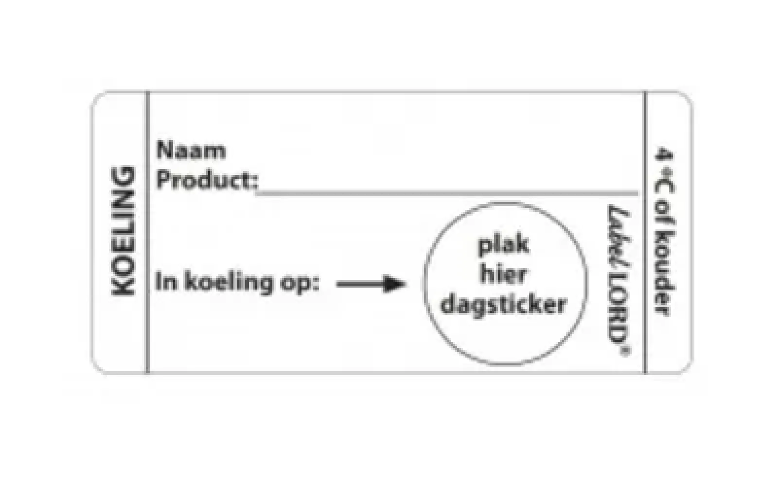 Daymark Etiket Koeling (250 stuks) Discount
