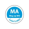 Daymark Etiket ‘Maandag Weg Op Woensdag’ (500 stuks) Best