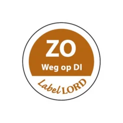 Daymark Etiket ‘Zondag Weg Op Dinsdag’ (500 stuks) Hot