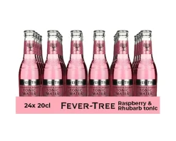 Fever Tree raspberry & rhubarb tonic (24x 20cl) New