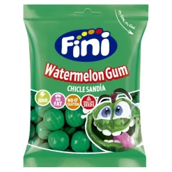 Fini chewing gum watermelon zakje (12×90 gram) Hot
