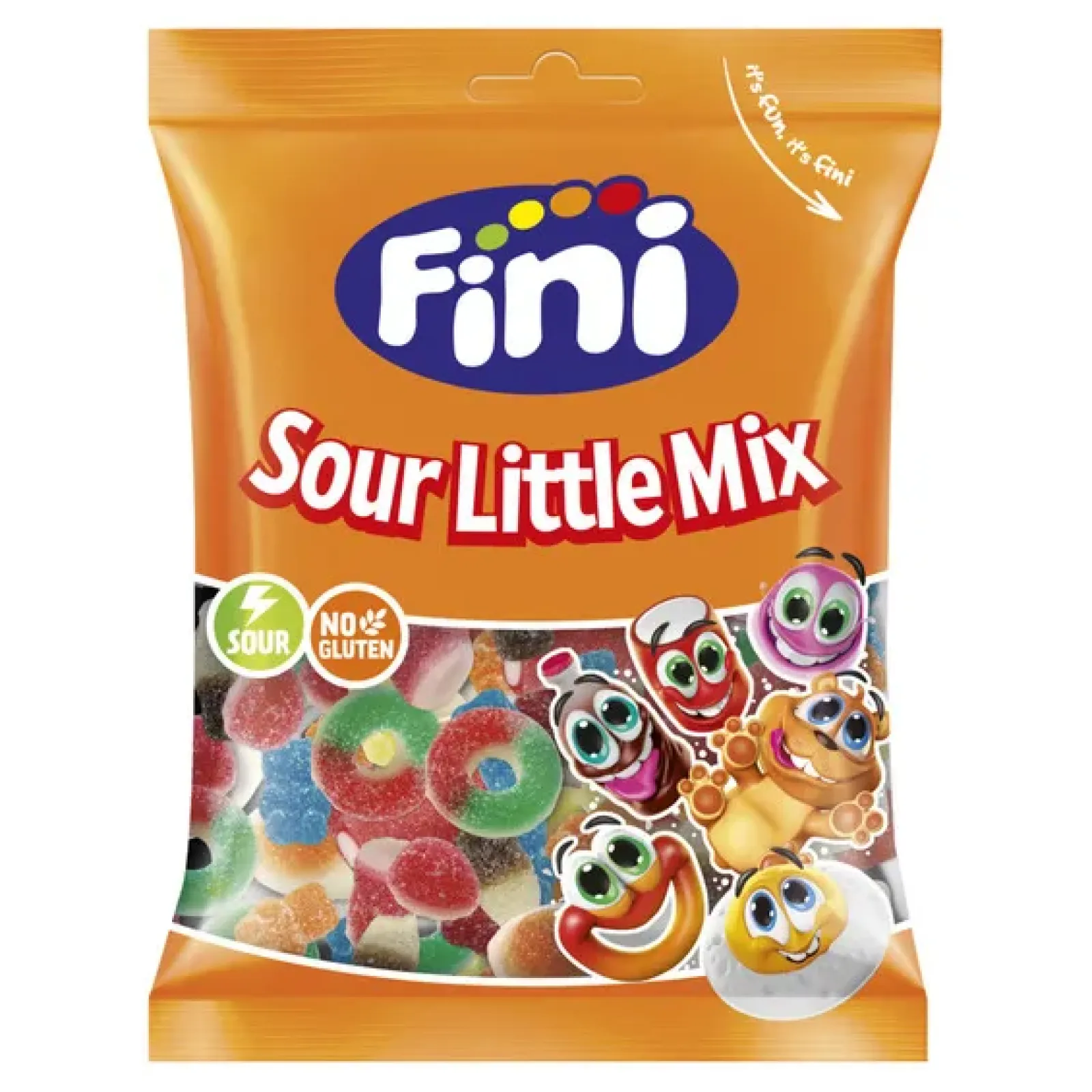 Fini sour little mix zakje (12×90 gram) Outlet