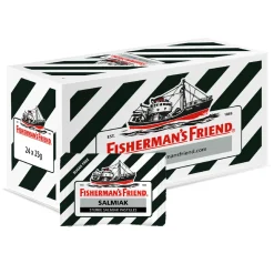 Fisherman's Friend Fisherman’s Friend Salmiak Suikervrij Zwart (24x 25gr) New