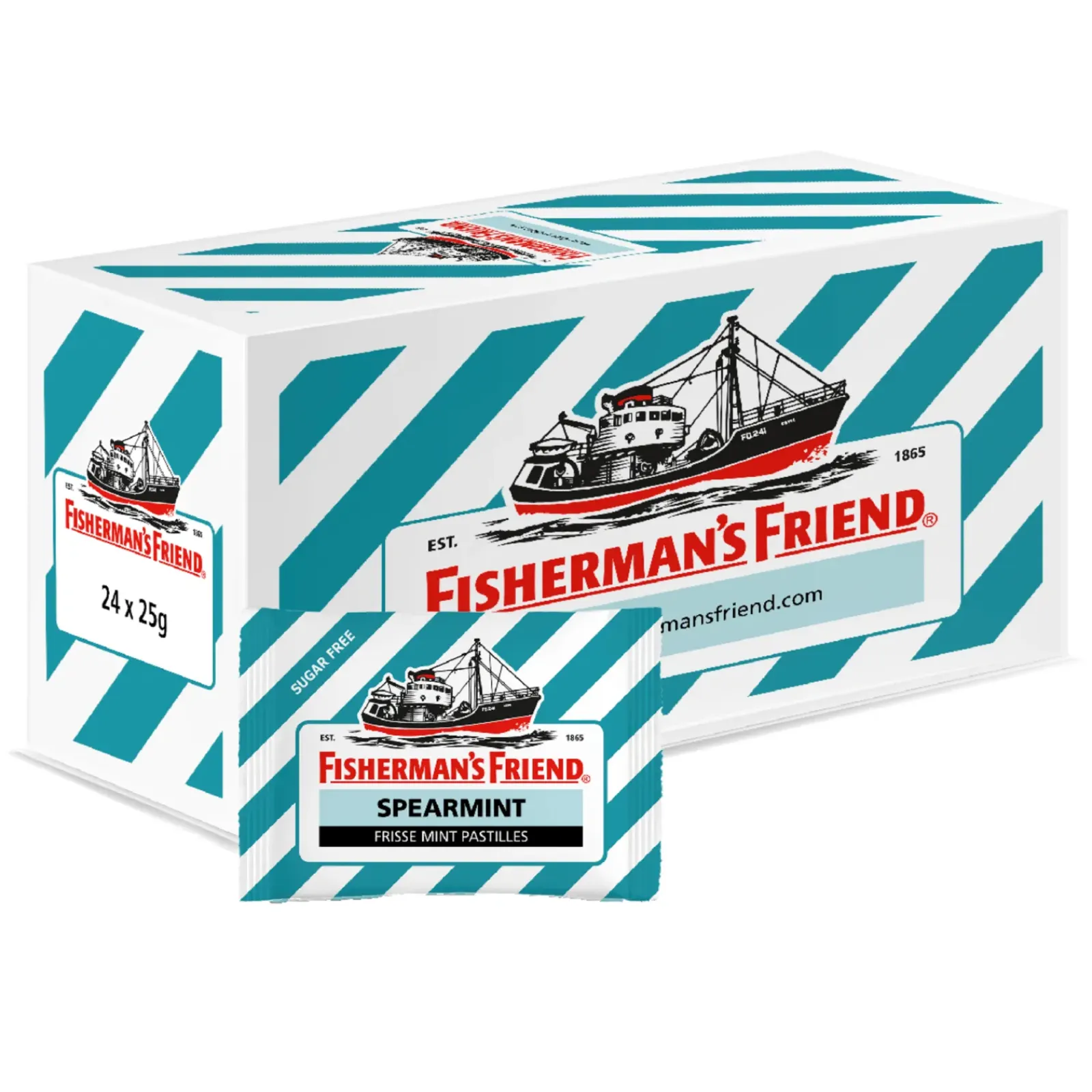 Fisherman's Friend Fisherman’s Friend Spearmint Suikervrij (24x 25gr) Clearance