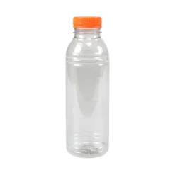Merkloos Fles RPET 500ml met Oranje Dop (108 stuks)