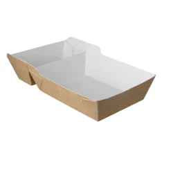 TakeAware Frietbakje A23 kraft/wit BIO (A7+saus)(400 stuks) Discount