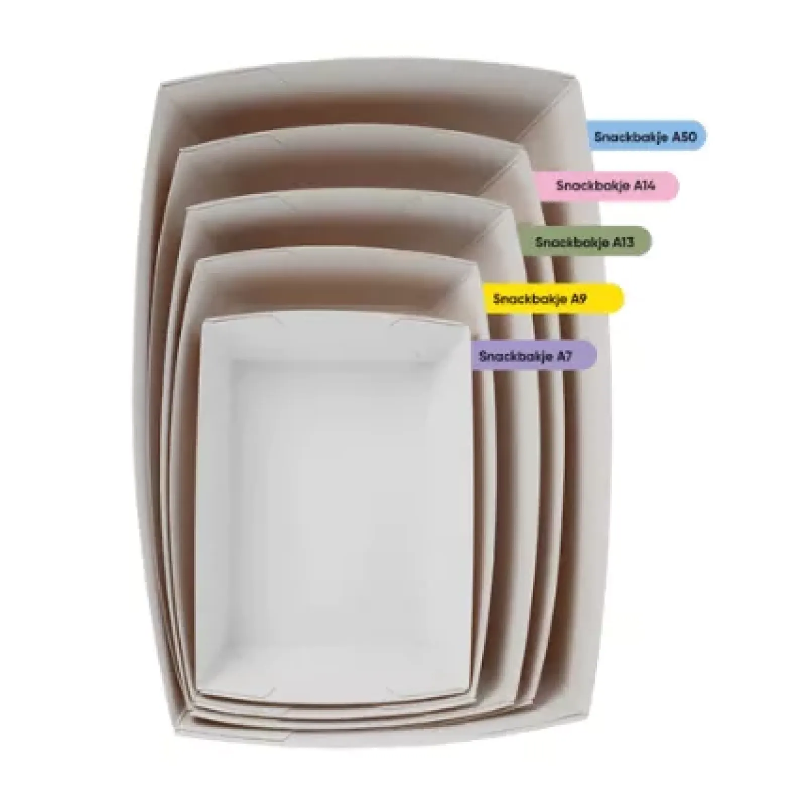TakeAware Frietbakje A9 kraft/wit BIO (400 stuks) Online